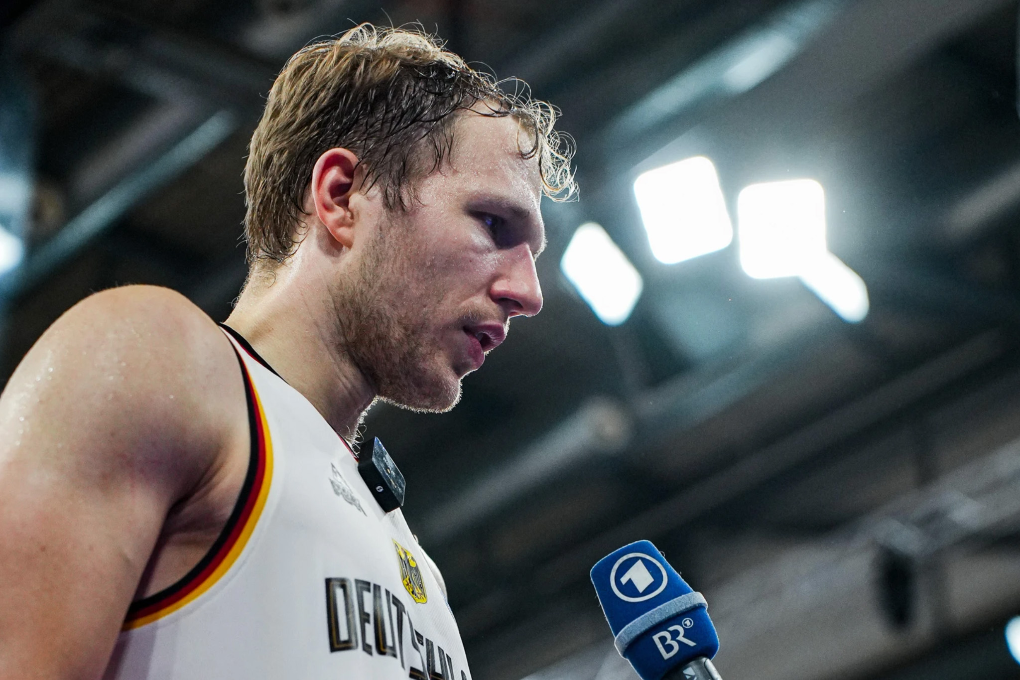 Christian Sengfelder beim Interview nach dem Spiel